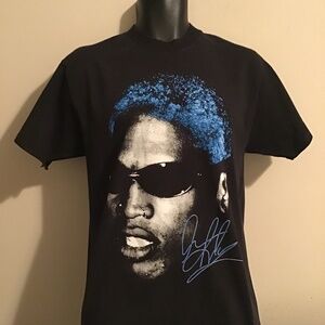 DENNIS RODMAN, see photos, pre-owned, has tear under right arm, unisex, medium
